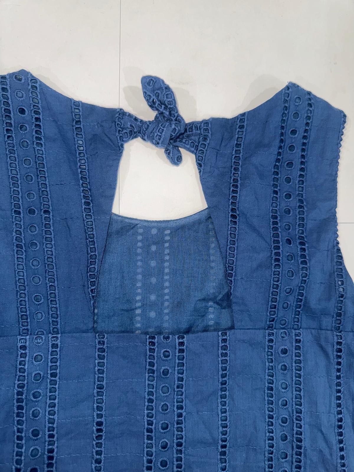 Banana Republic Women's Blue Eyelet Tank Top Size XS 5