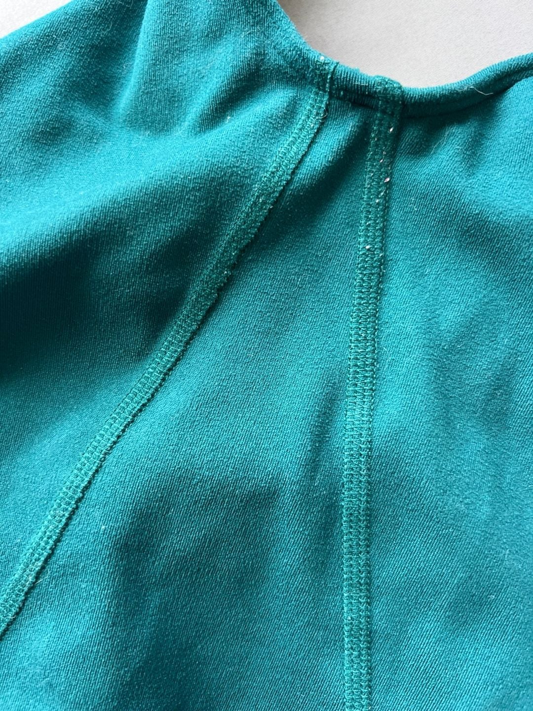 Gilly Hicks Active Recharge Two-Piece Set Teal Crop Tank Top and Flare Leggings 13