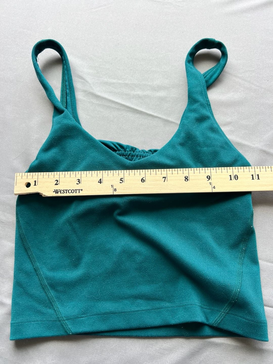 Gilly Hicks Active Recharge Two-Piece Set Teal Crop Tank Top and Flare Leggings 15