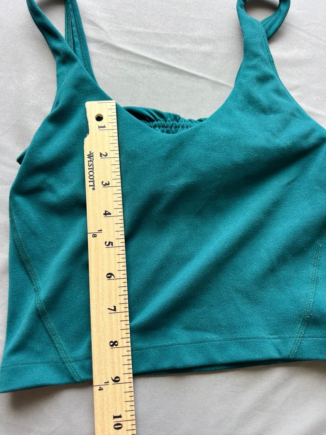 Gilly Hicks Active Recharge Two-Piece Set Teal Crop Tank Top and Flare Leggings 16