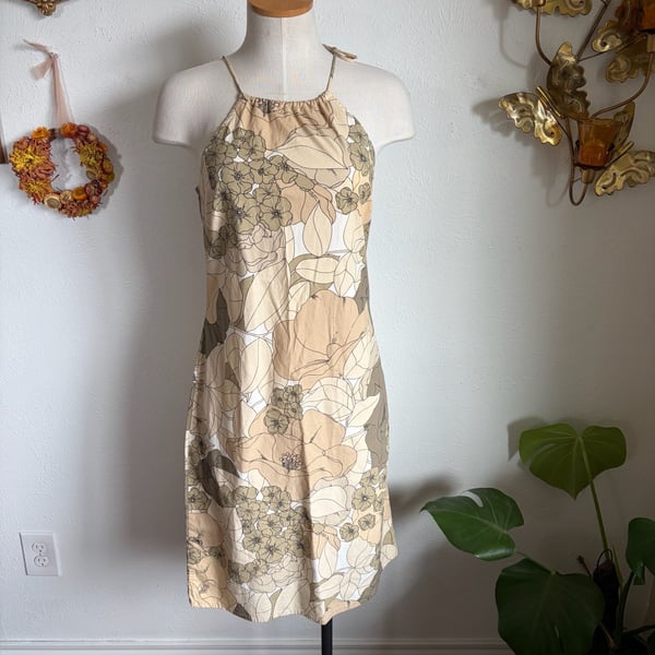 Old Navy Y2K Floral Halter Dress Size 6