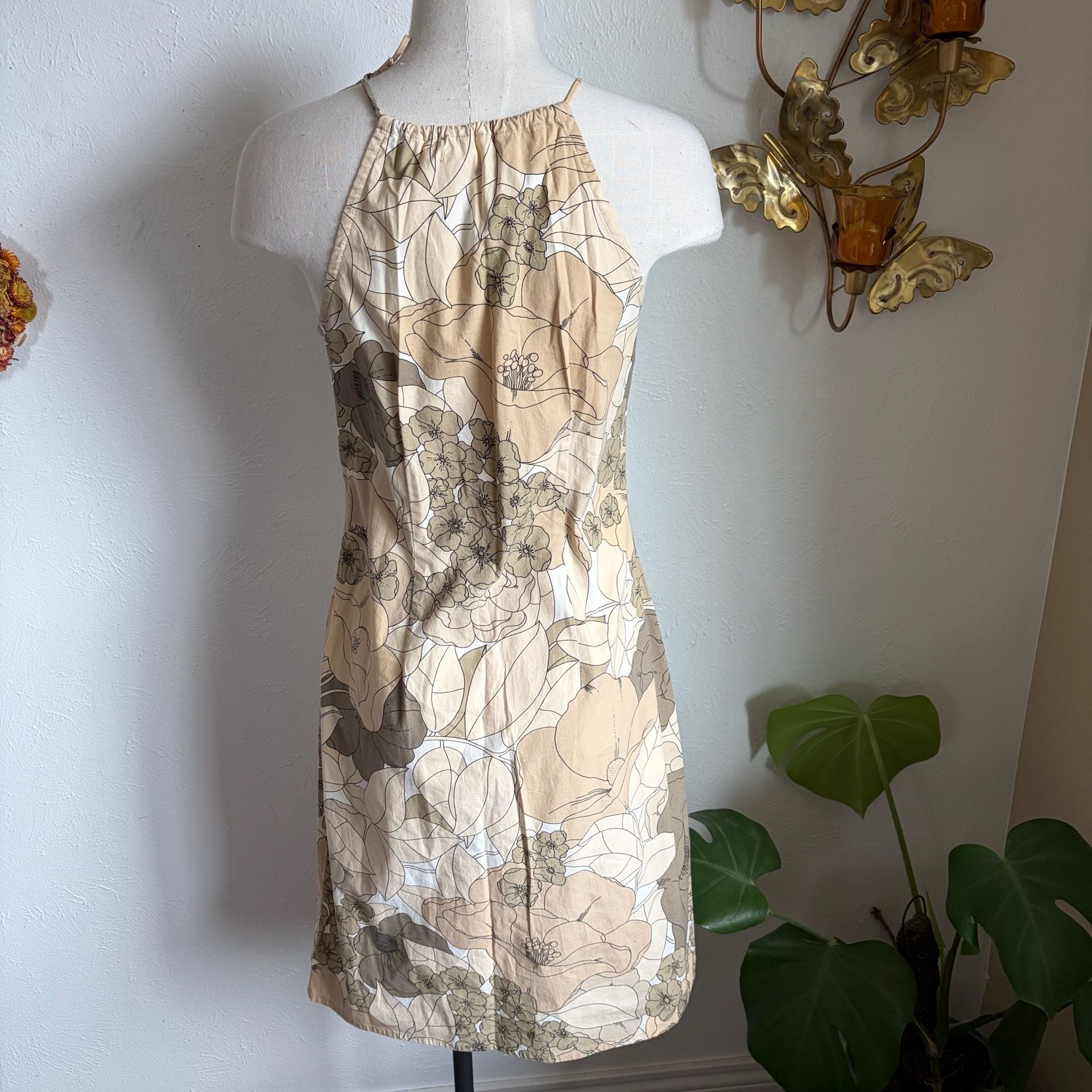 Old Navy Y2K Floral Halter Dress Size 6 6