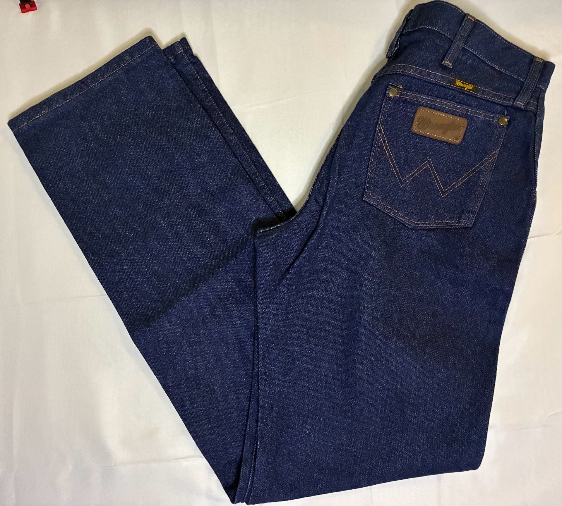 Wrangler Mens Cowboy Cut Slim Fit Reg Fit Dark Wash Denim Jeans 31x34 47MWZPW 2