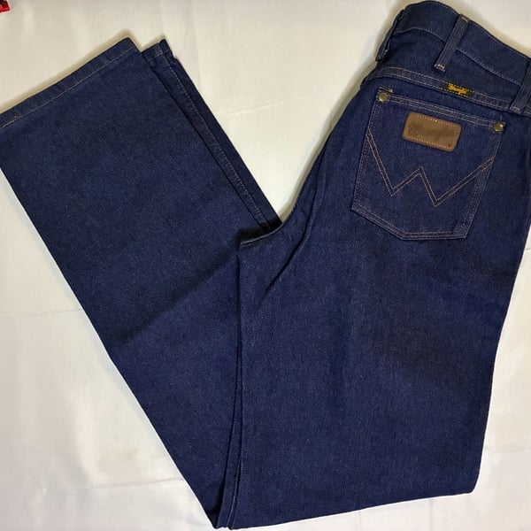 Wrangler Mens Cowboy Cut Slim Fit Reg Fit Dark Wash Denim Jeans 31x34 47MWZPW
