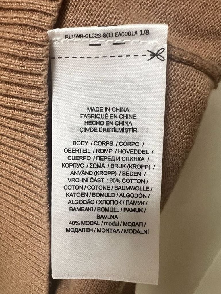 LAUREN Ralph Lauren Tan Puff Sleeve Crew Neck Sweater 9