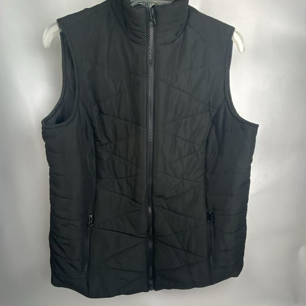BAKU Black Quilted Puffer Vest