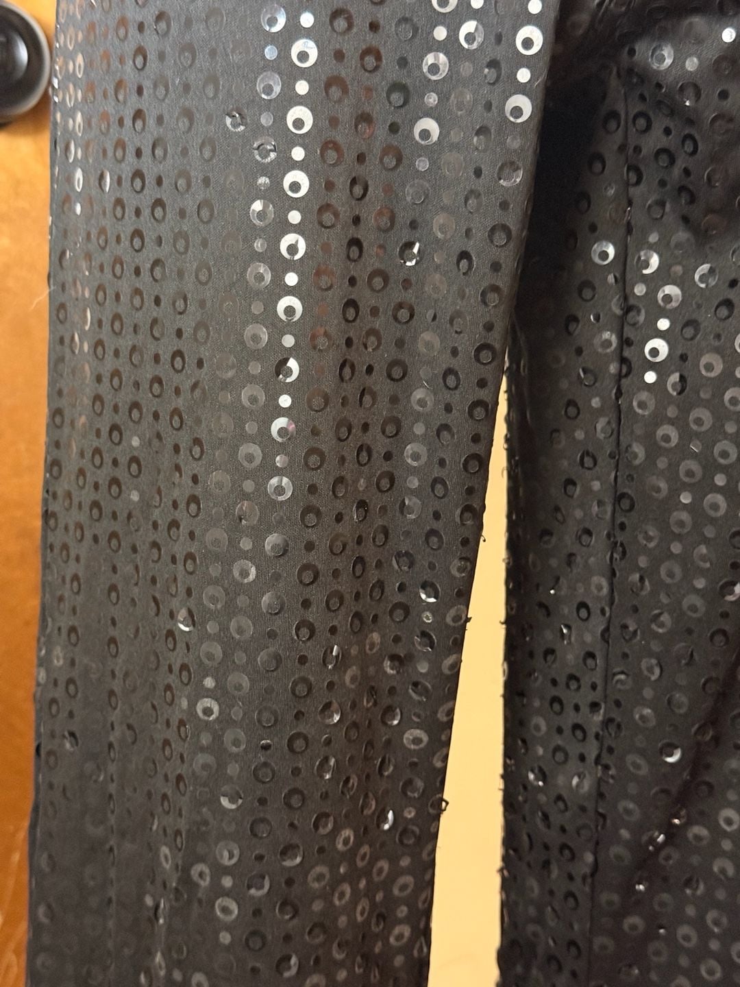 Vintage Y2K Z.Cavaricci Black Sequin Low Rise Pants Size 3 5