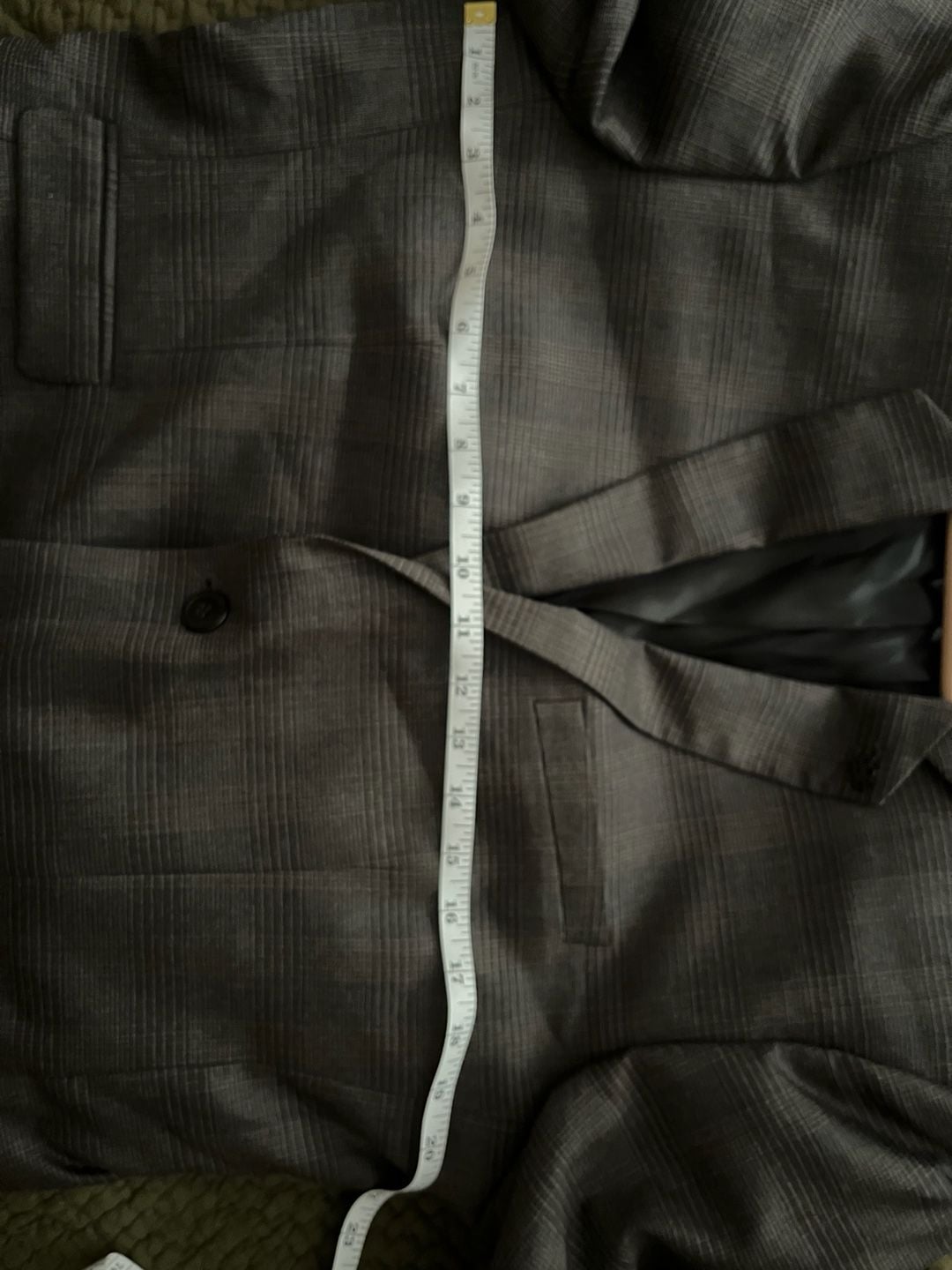 The Kooples Plaid Suit Jacket Gray Size FRENCH 54 6