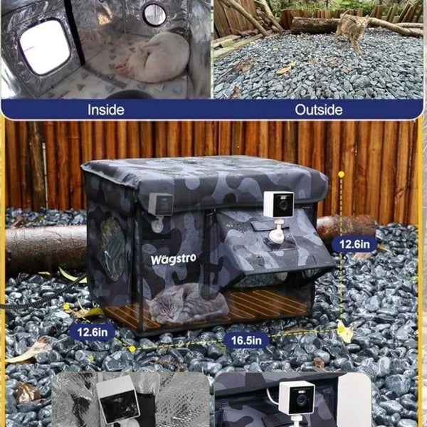 BRAND NEW Heated Outdoor Cat House – Waterproof & Insulated