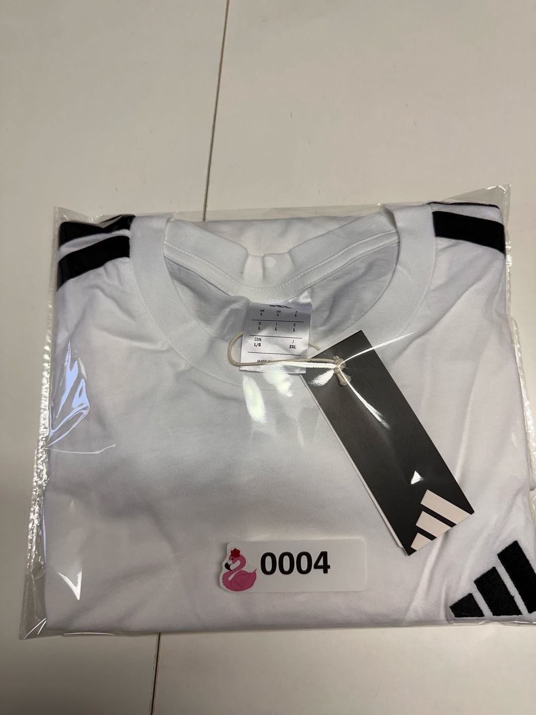 Adidas Men M 3S CO TEE 3-Stripe Short Sleeve T-Shirt White Large KG5483 8