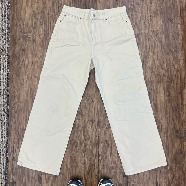 UNIQLO High Rise Wide Leg Denim Pants