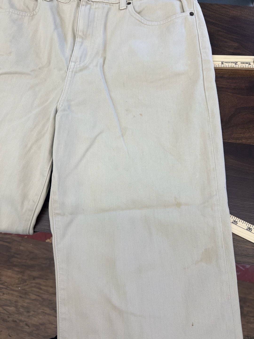 UNIQLO High Rise Wide Leg Denim Pants 7