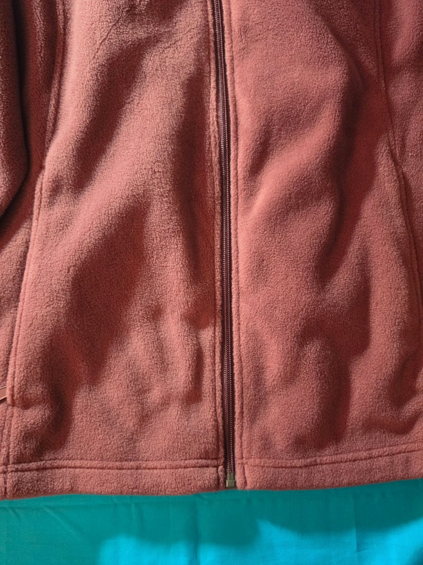 Columbia Women's Benton Springs Full Zip Fleece Jacket Maroon Size 1X 3