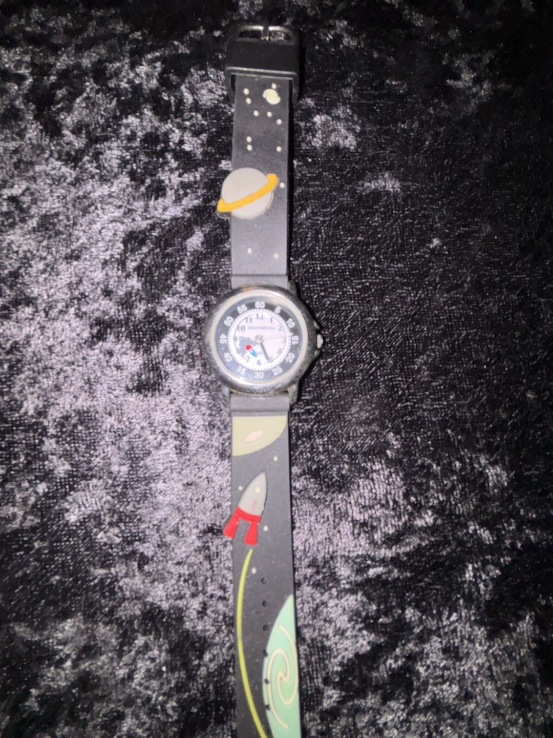 Kids Space Rockets Multicolored Analog Watch with Silicone Strap 3