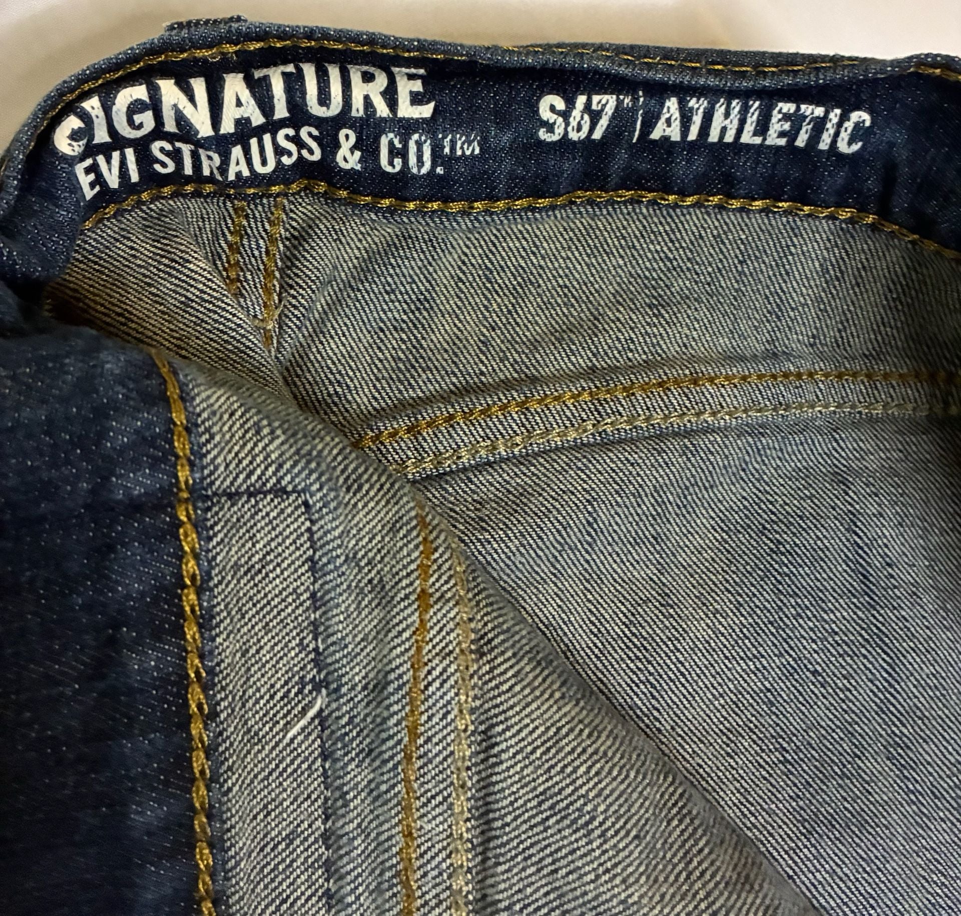 Signature by Levi Strauss & Co. S67 Athletic Fit Denim Jeans Size W34 L30 7