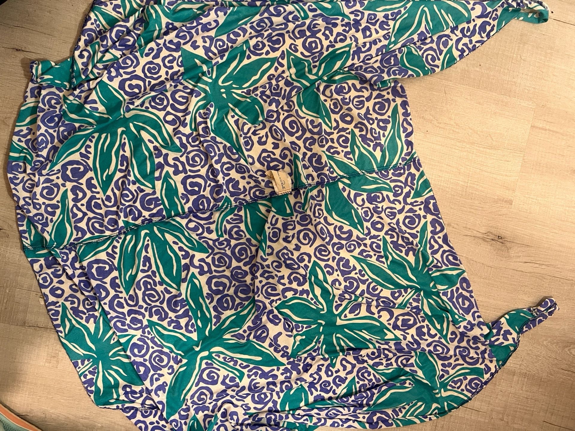 Oscar de la Renta Vintage Tropical Floral & Animal Print Wrap Sarong Skirt 4