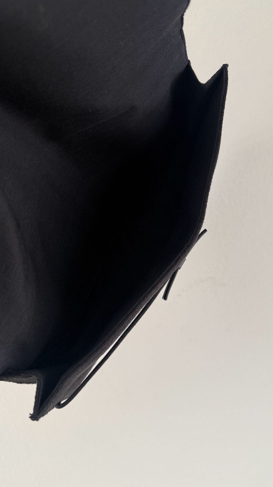 Marc Jacobs Black Suede and Leather Bow Clutch Wallet 6