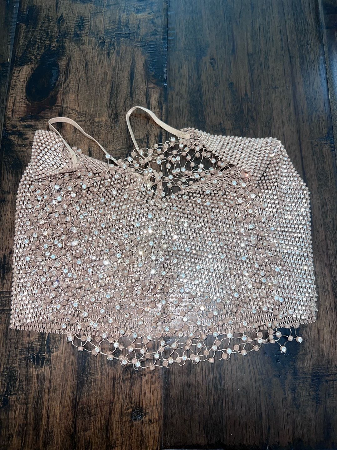 Sexy Y2k Glitter Rhinestone Criss Cross Halter Rave Top Gold S-L 4