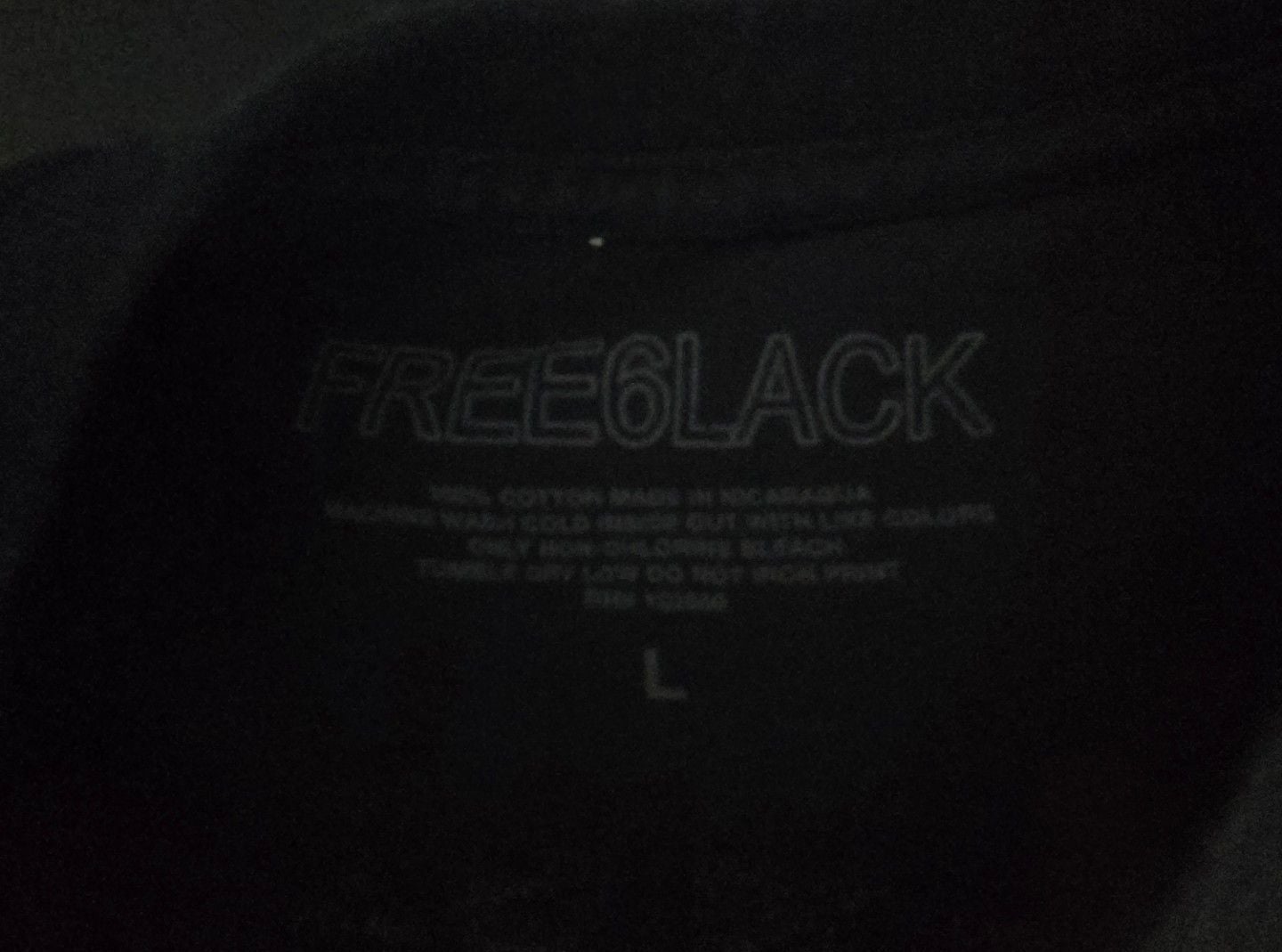 6LACK Pronounced Black Graphic T-Shirt LVRN Merchandise Size L 5