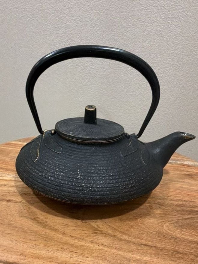 Iwachu Japanese Cast Iron Tetsubin Teapot Dragonfly Pattern with Infuser 1