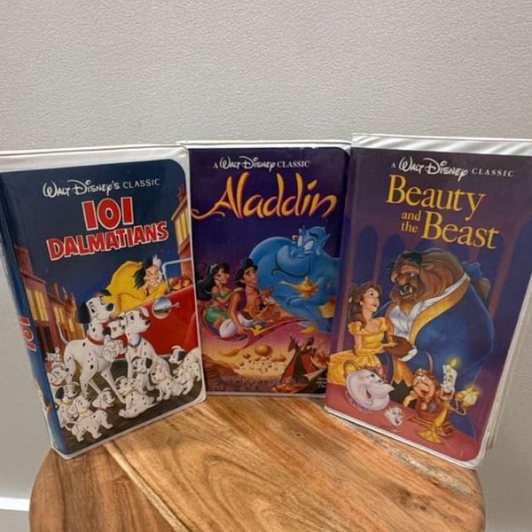 Walt Disney Classics Black Diamond VHS Lot of 3 