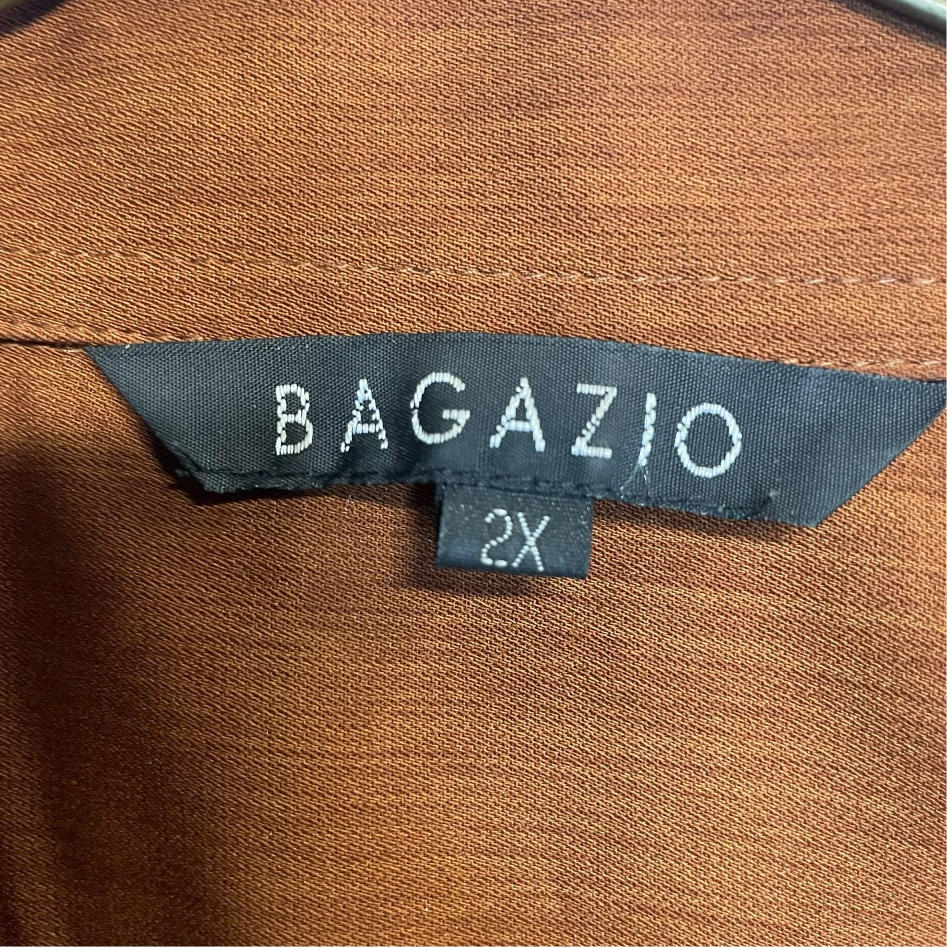 Bagazio Men’s 2XL Brown Short Sleeve Button Up Shirt & Size 40 Shorts Set 4