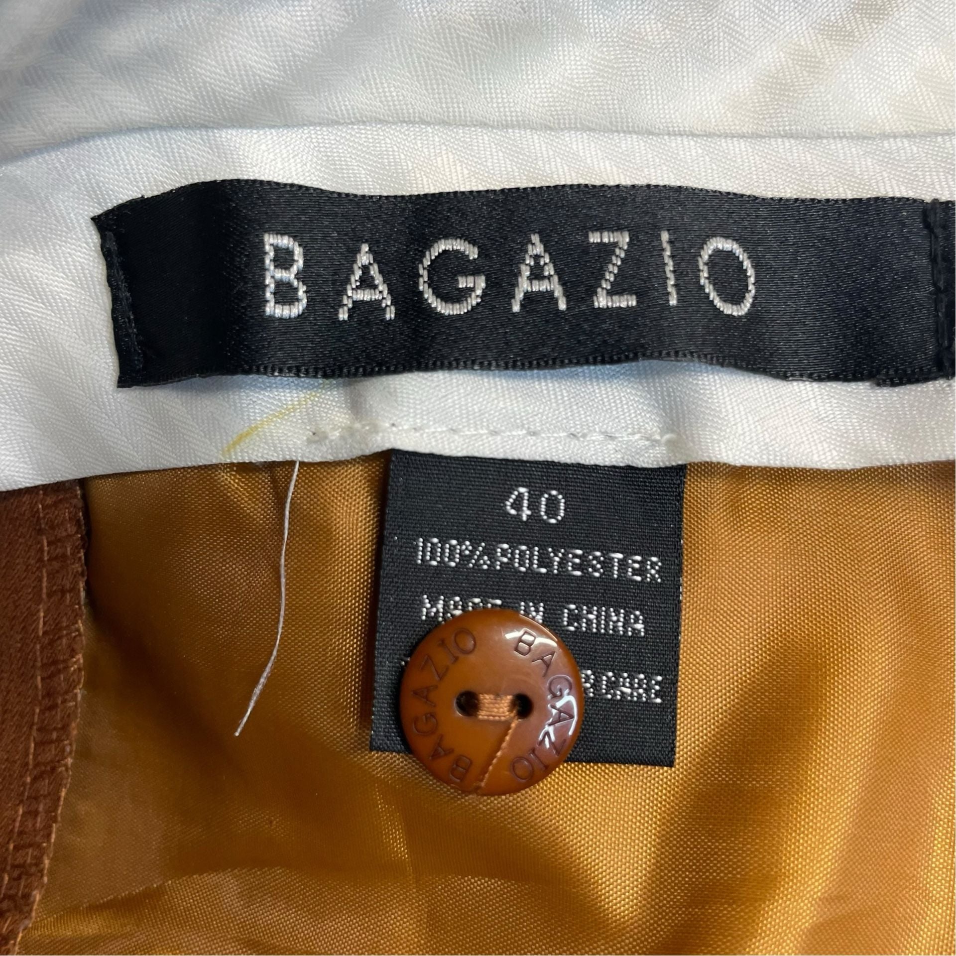 Bagazio Men’s 2XL Brown Short Sleeve Button Up Shirt & Size 40 Shorts Set 13