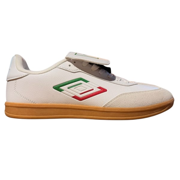 UMBRO-TX Men's White Green Red Gum Sole Indoor Soccer Sneakers Size 12