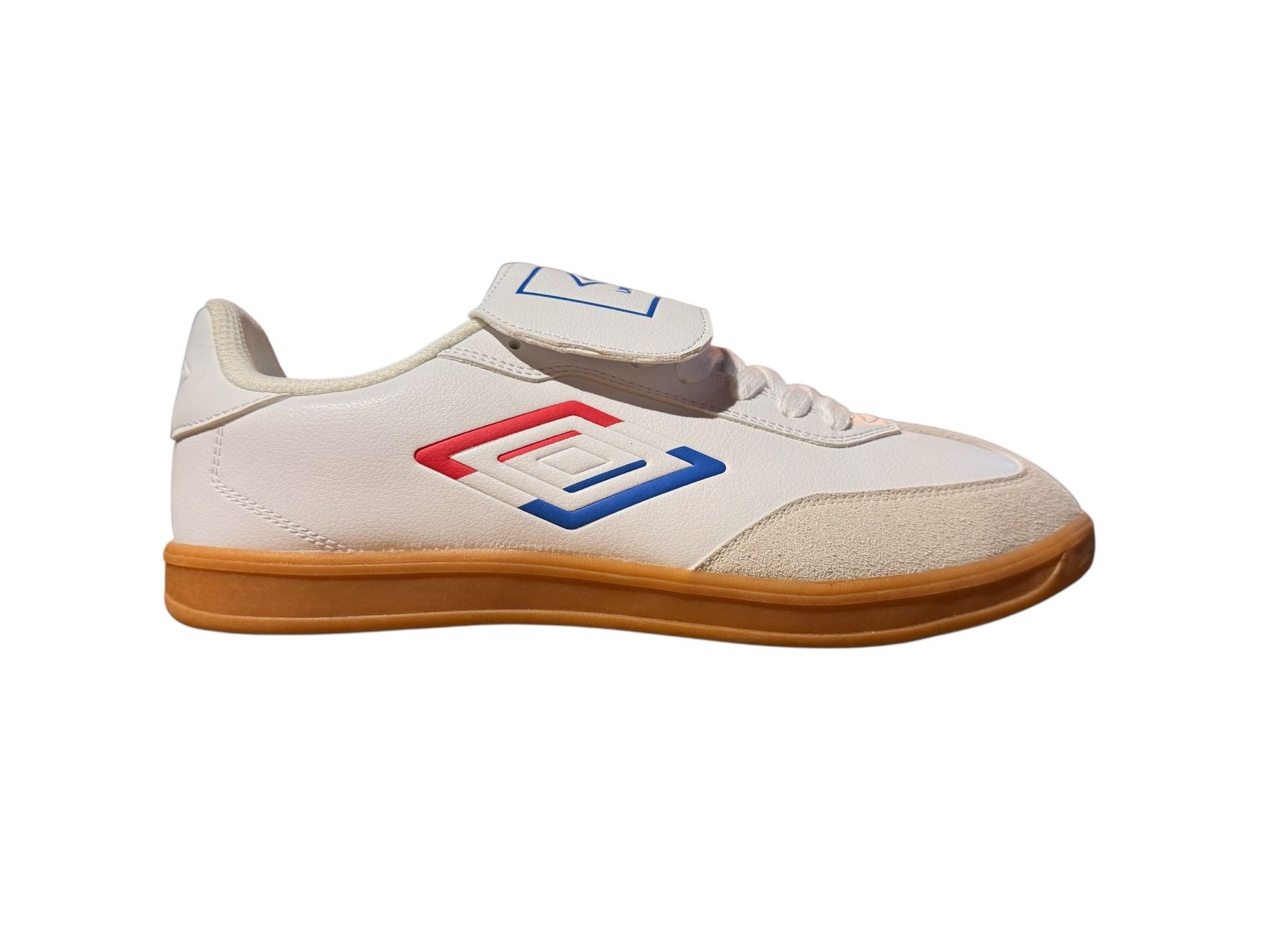 Umbro TX White Red Soccer Sneakers Low Laces Mens Athletic Shoes 2