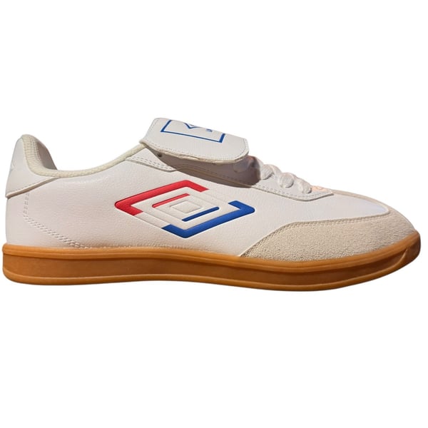 Umbro TX White Red Soccer Sneakers Low Laces Mens Athletic Shoes