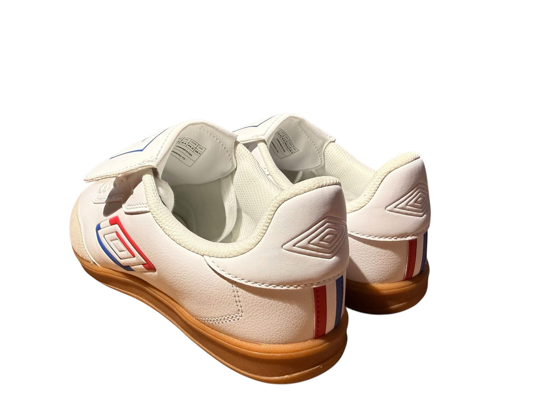 Umbro TX White Red Soccer Sneakers Low Laces Mens Athletic Shoes 9