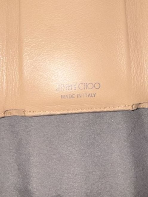 Jimmy Choo Naima Trifold Leather Wallet Gold 9