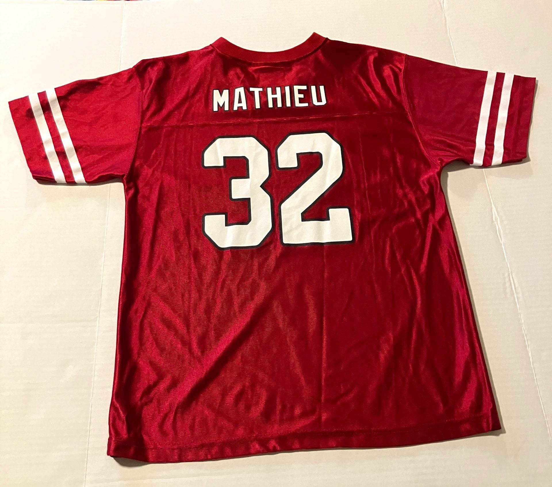 Youth Arizona Cardinals #32 Tyrann Mathieu Red Football Jersey 5