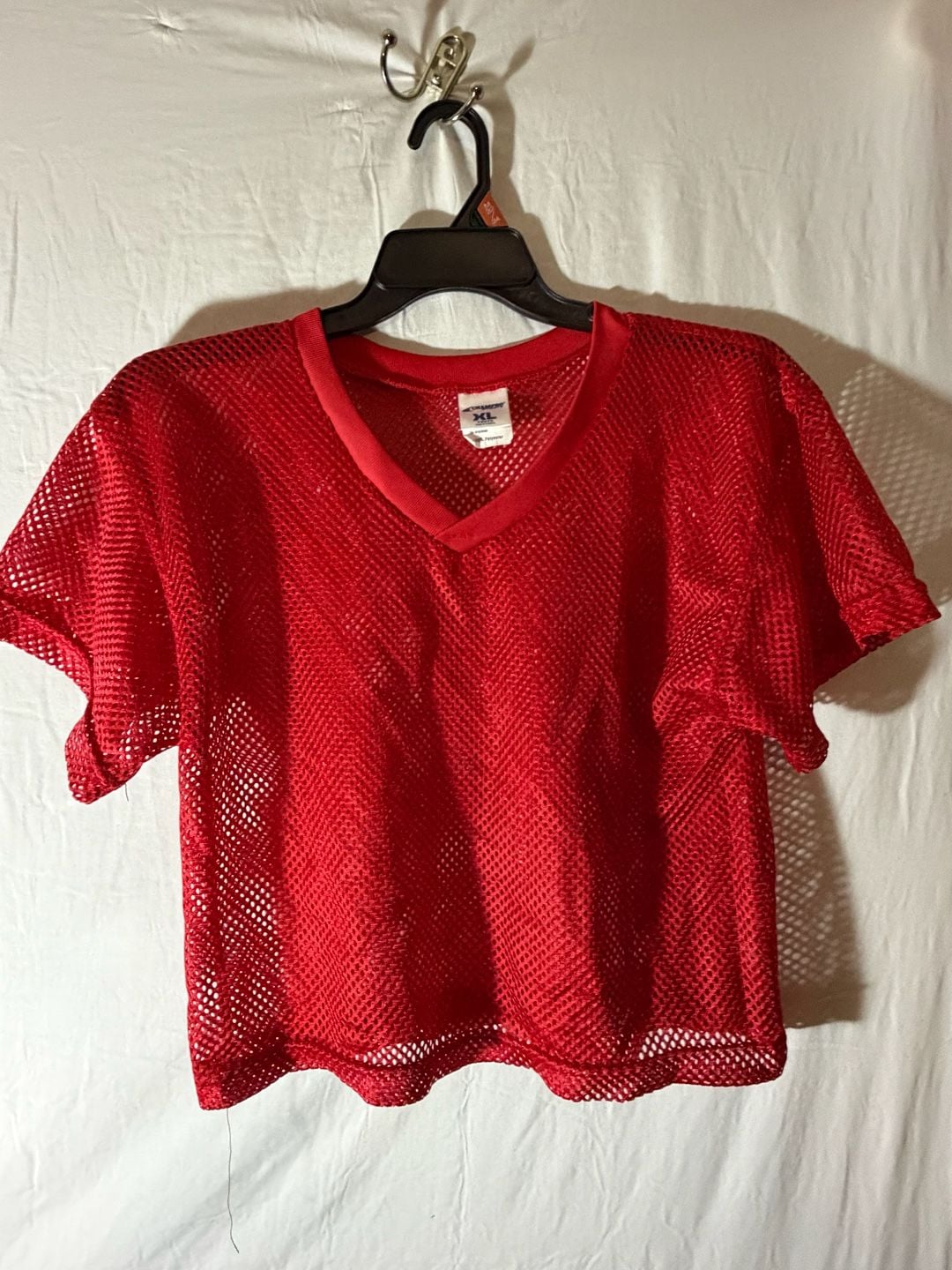 Champro Sports Youth XL Red Mesh Football Practice Jersey T-Shirt 100% Polyester 2