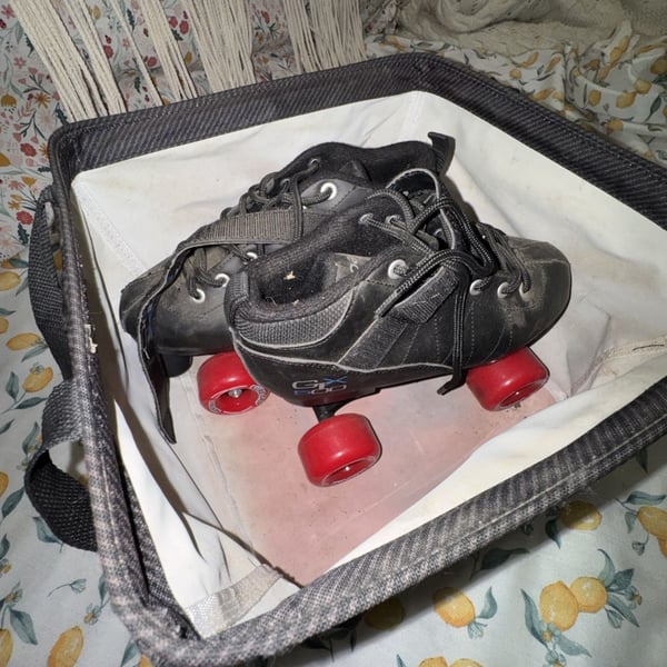 Pacer GTX 500 Quad Speed Roller Skates Mens 6 Womens 7 Sure-Grip Red Wheels