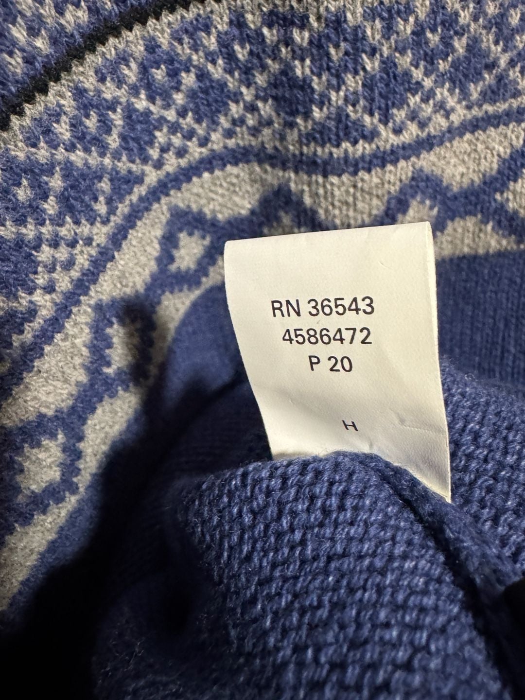 Men's IZOD Fairisle Quarter-Zip Sweater Blue Luxury Sport 9