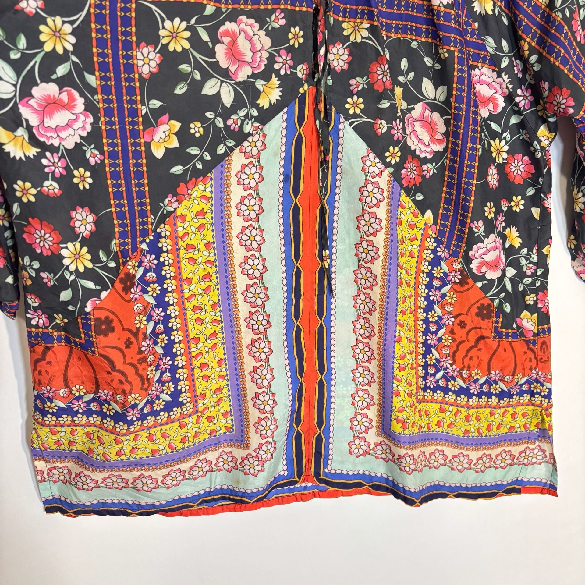 Johnny Was Lookout electra tunic Blouse 100% silk  8