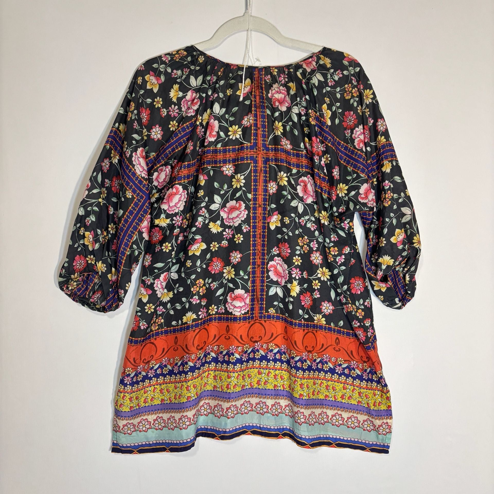 Johnny Was Lookout electra tunic Blouse 100% silk  10