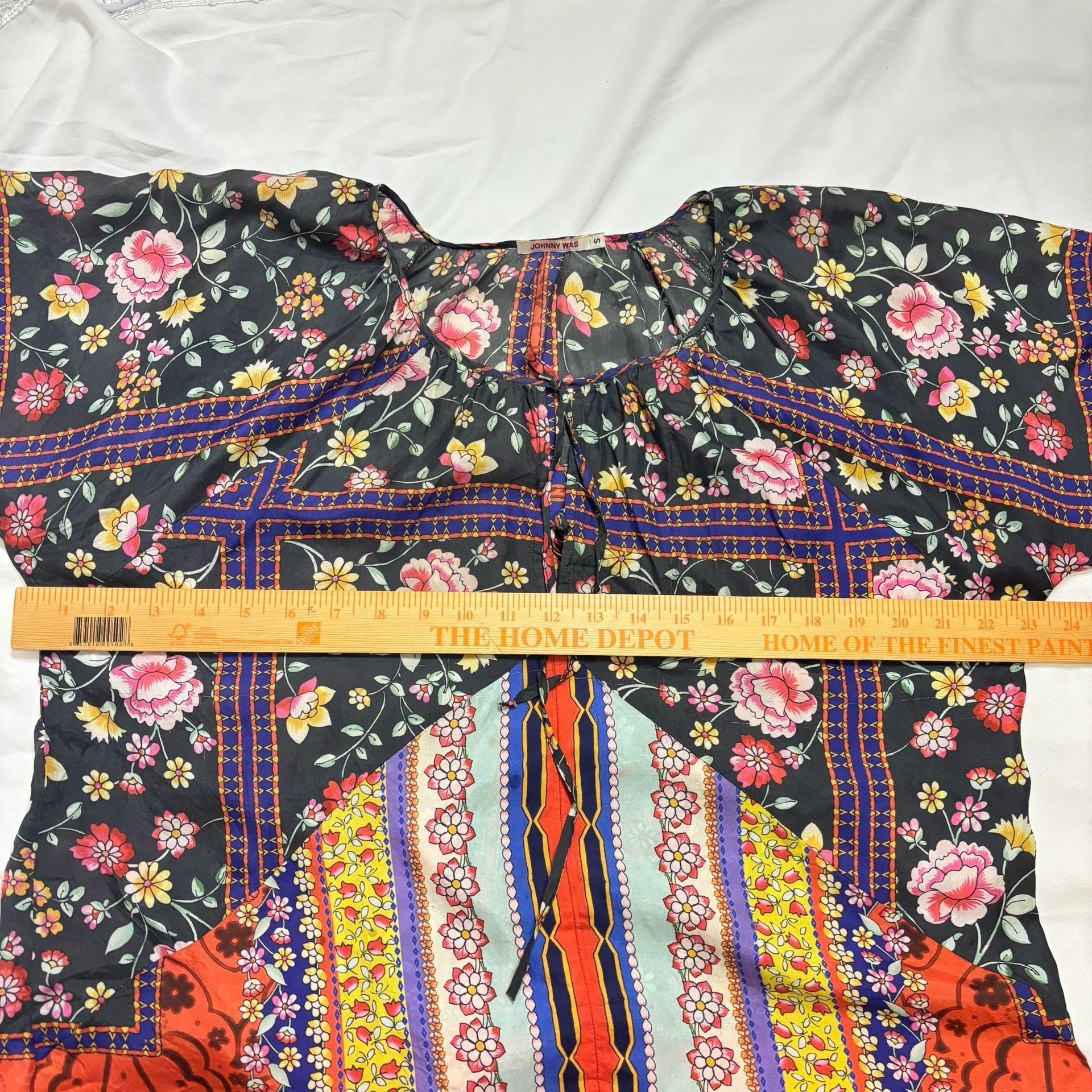 Johnny Was Lookout electra tunic Blouse 100% silk  11