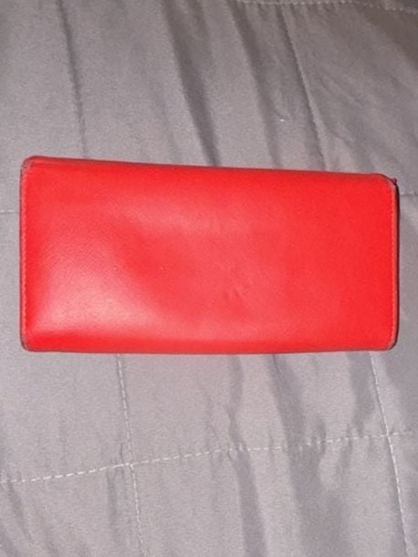 Vivienne Westwood Red Saffiano Leather Continental Long Clutch Wallet 3