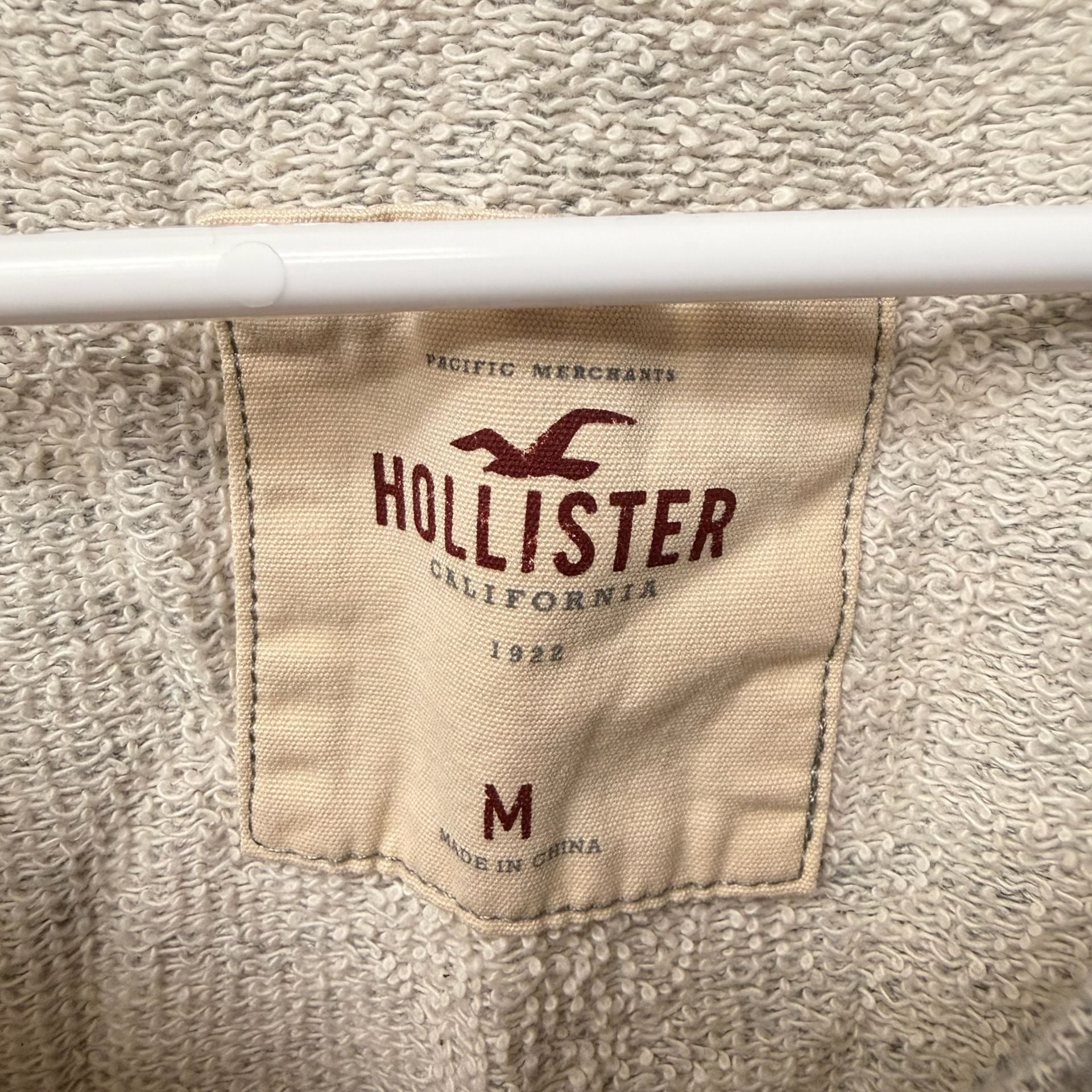 Hollister California Gray Marled Long Sleeve Sweatshirt Pullover Medium 3