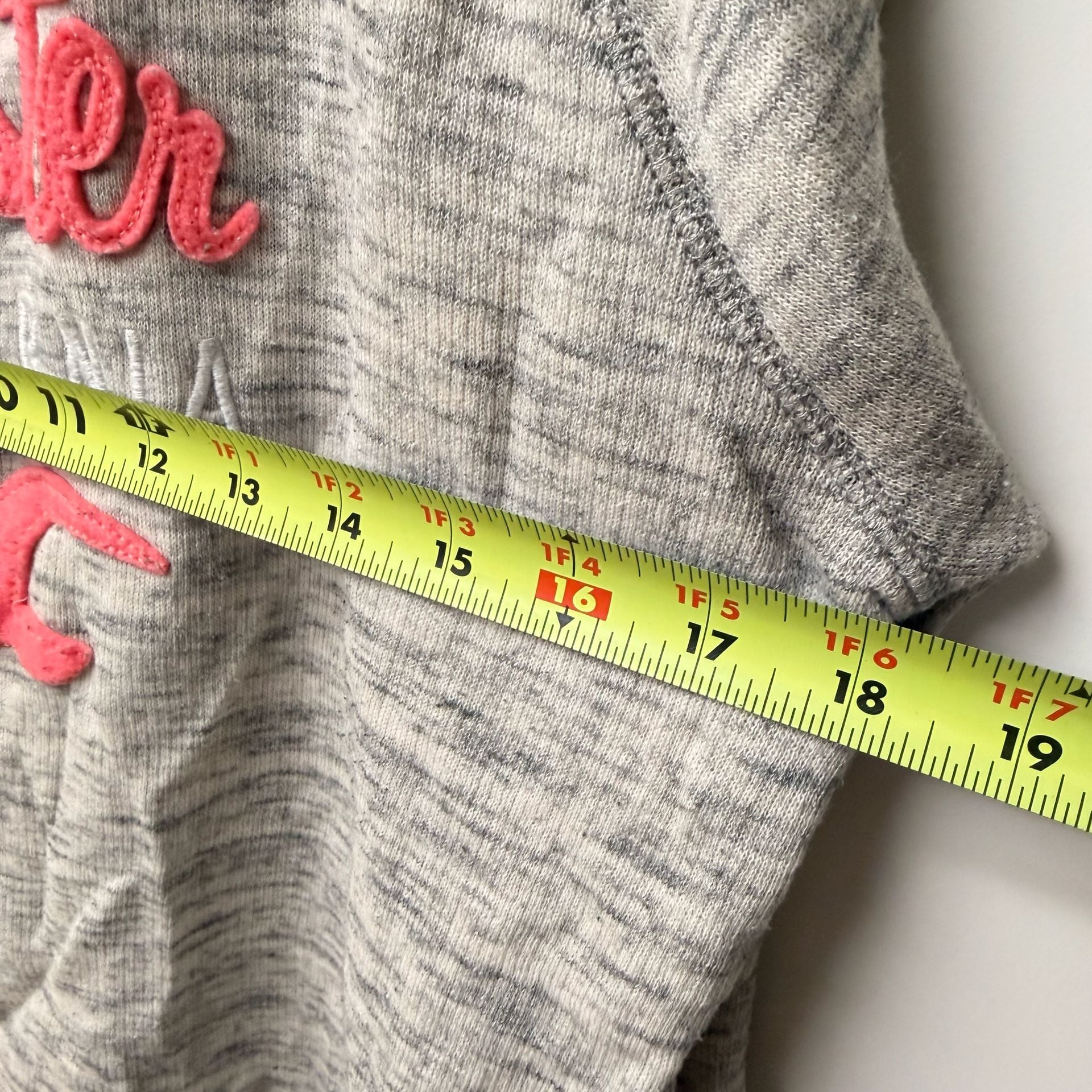Hollister California Gray Marled Long Sleeve Sweatshirt Pullover Medium 6