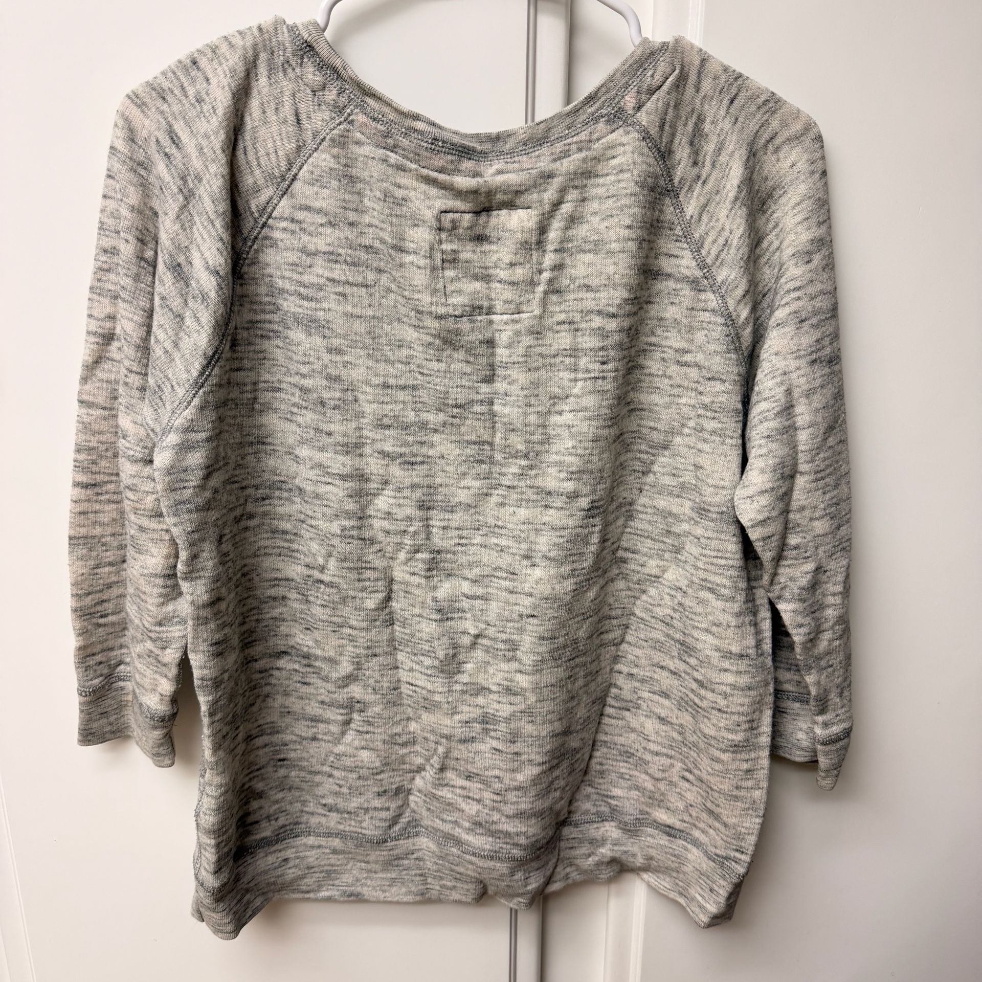 Hollister California Gray Marled Long Sleeve Sweatshirt Pullover Medium 7