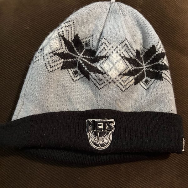 New Era New Jersey Nets The Mooser Fair Isle Knit Beanie Hat