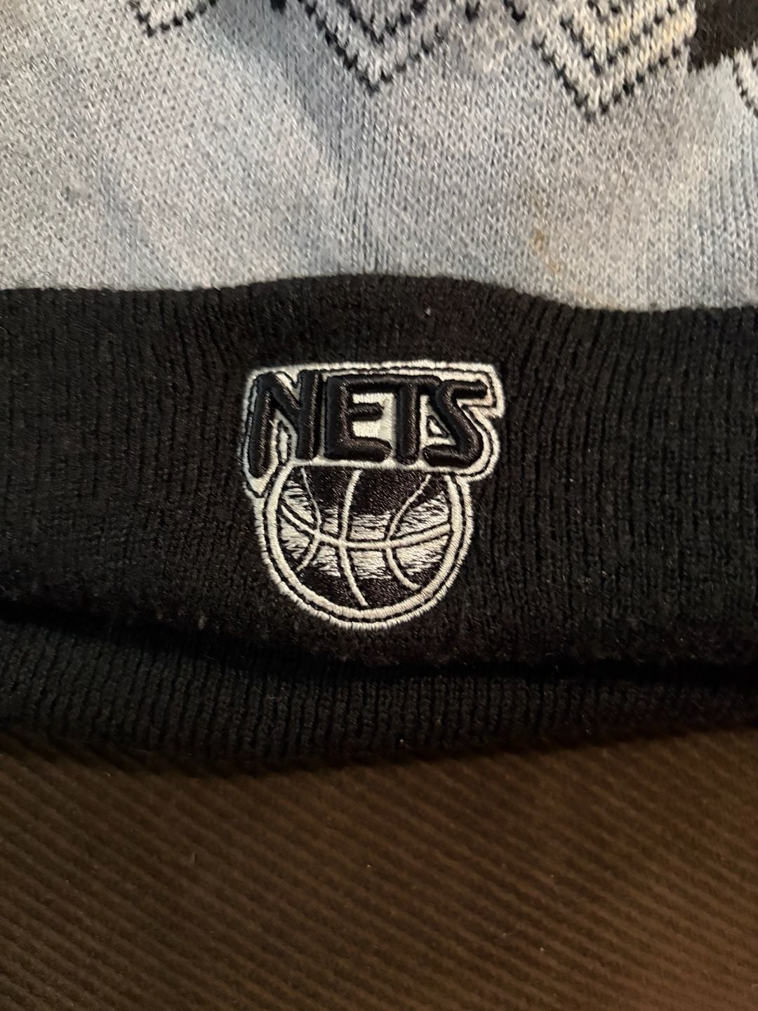 New Era New Jersey Nets The Mooser Fair Isle Knit Beanie Hat 3