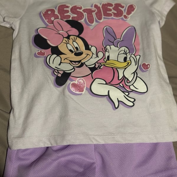 Disney Minnie Mouse and Daisy Duck Besties Short Sleeve T-Shirt and Shorts Set