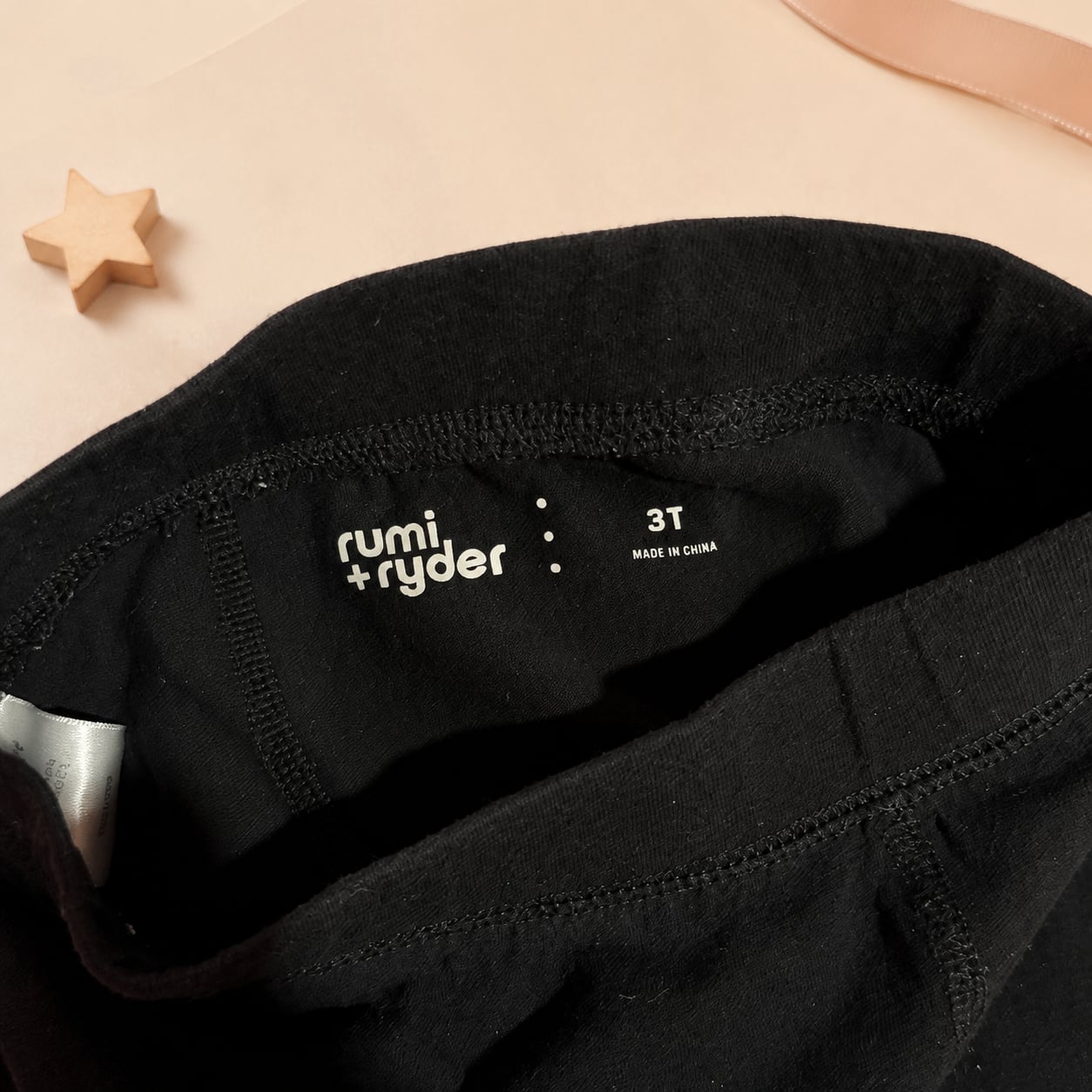 Rumi + Ryder Solid Black Girls Leggings Size 3T 5