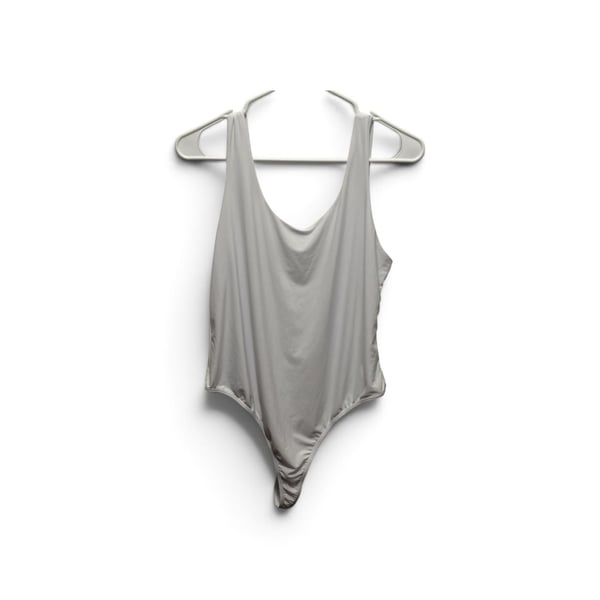 Unbranded Women's White Scoop Neck Thong Bodysuit Size 3XL