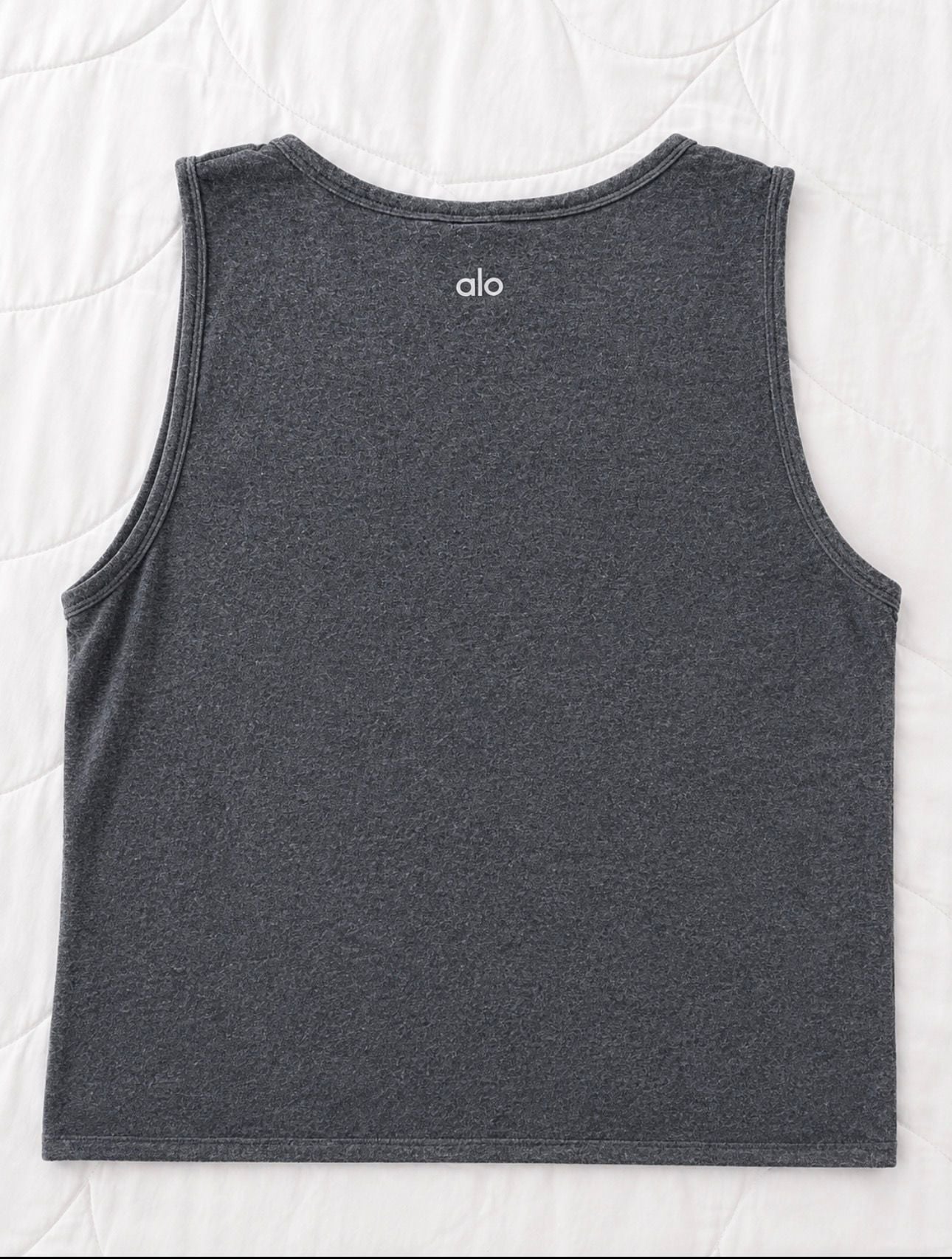 Alo Yoga Cover Twist Front Crop Tank Gray Size Small 5