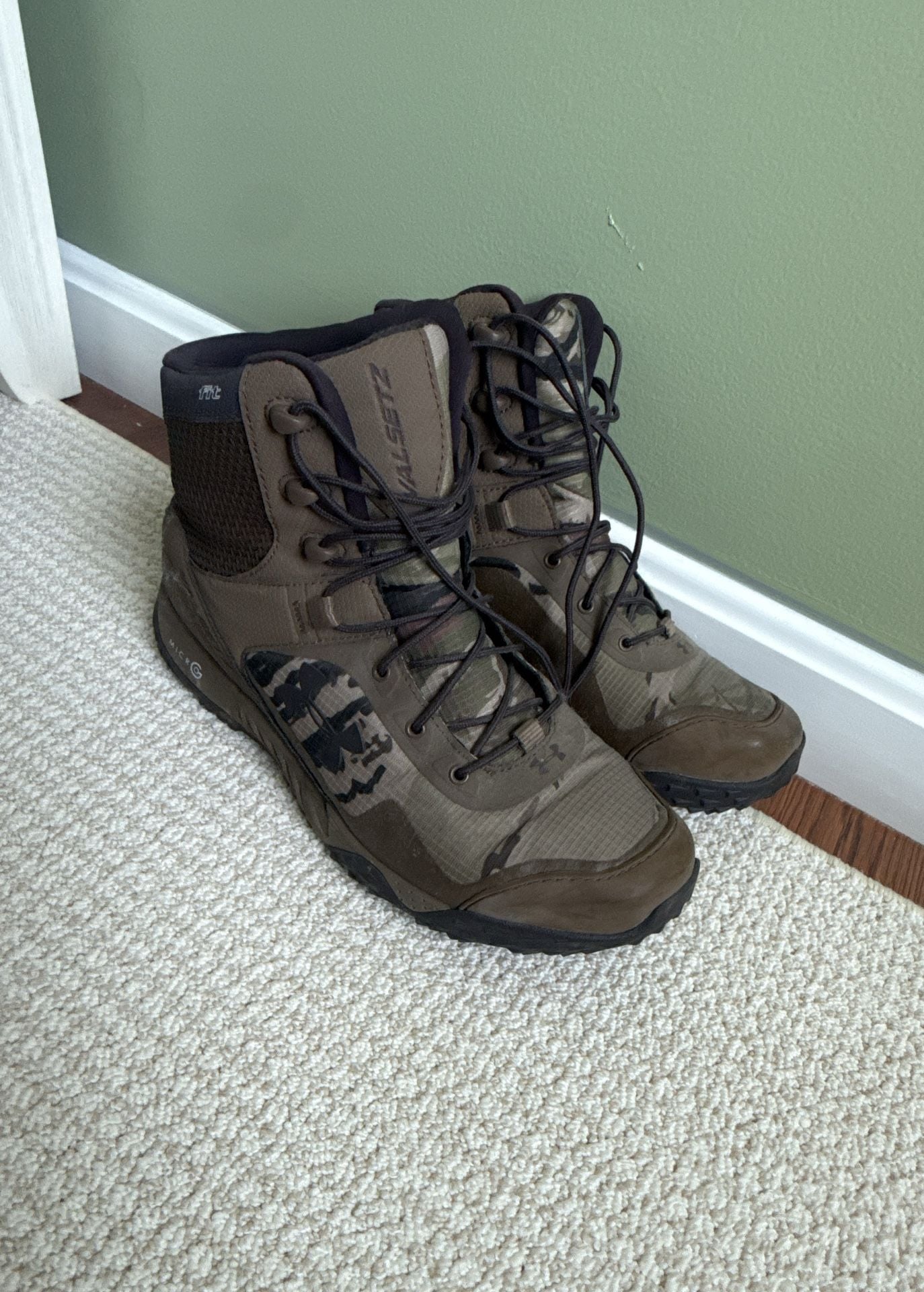 Under Armour Valsetz RTS Ridge Reaper Camo Barren Tactical Boots Size 10 2